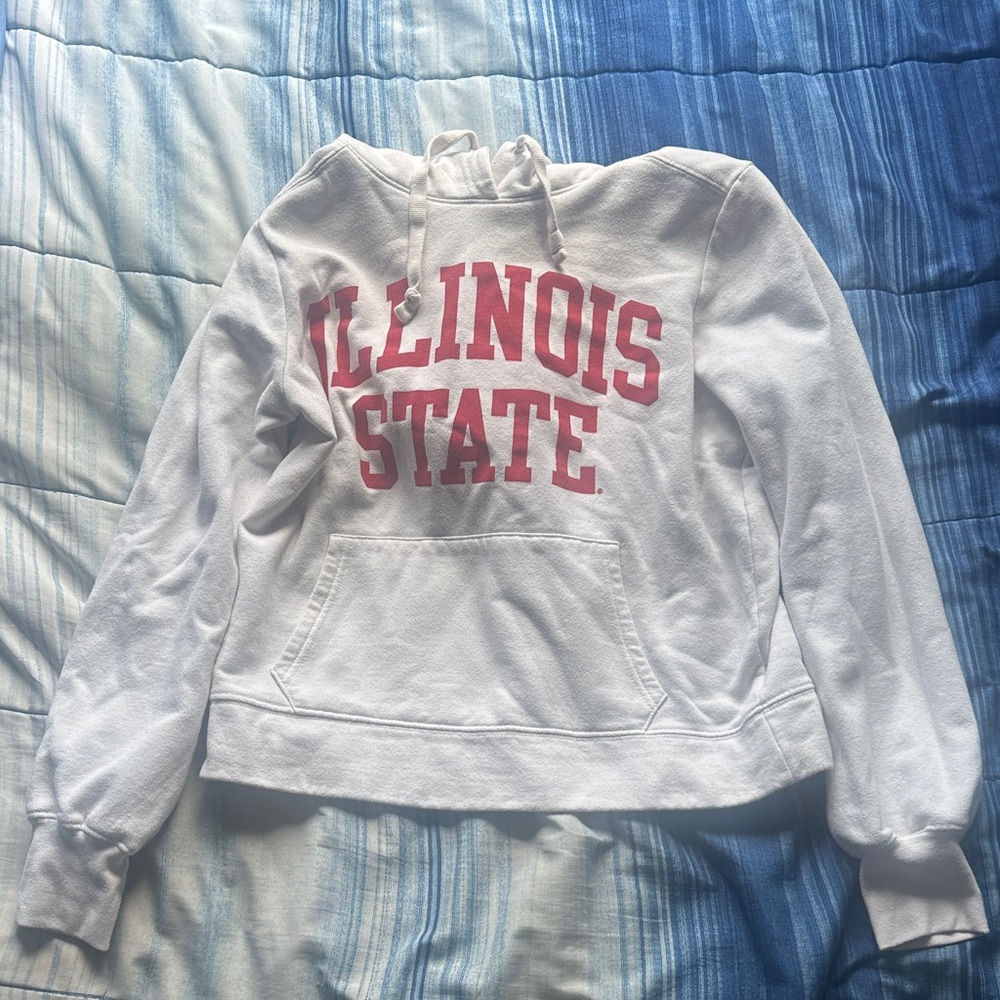 Illinois State White Hoodie
